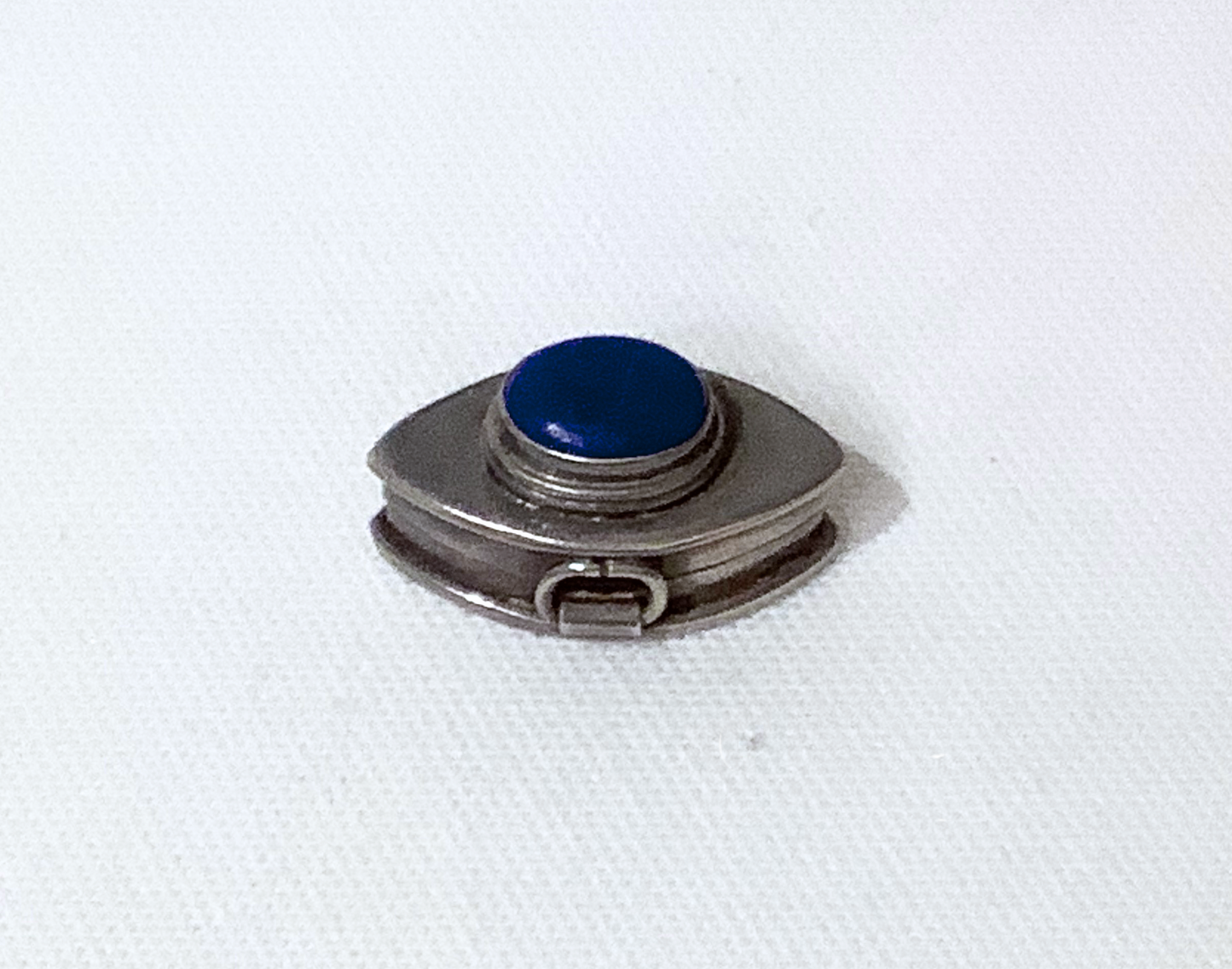 Sterling Silver Pill Box with Lapis