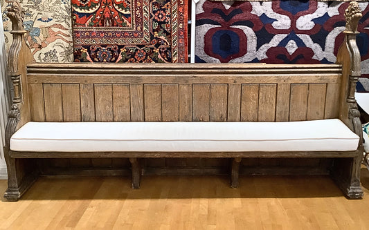 19th Century Carved English Church Pew