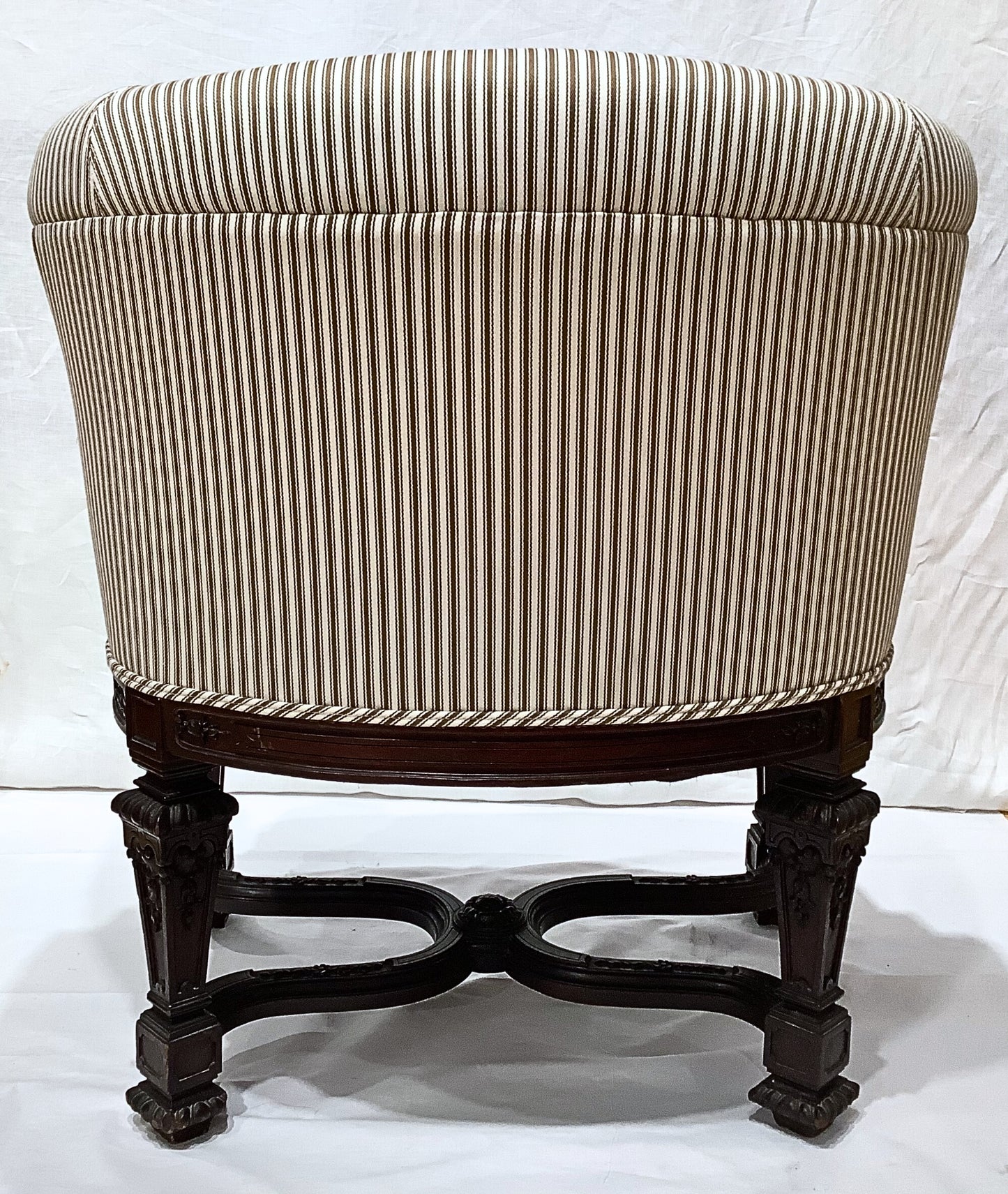 Mahogany Barrel Chairs