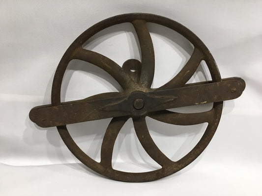 Vintage Cast Iron Pulley