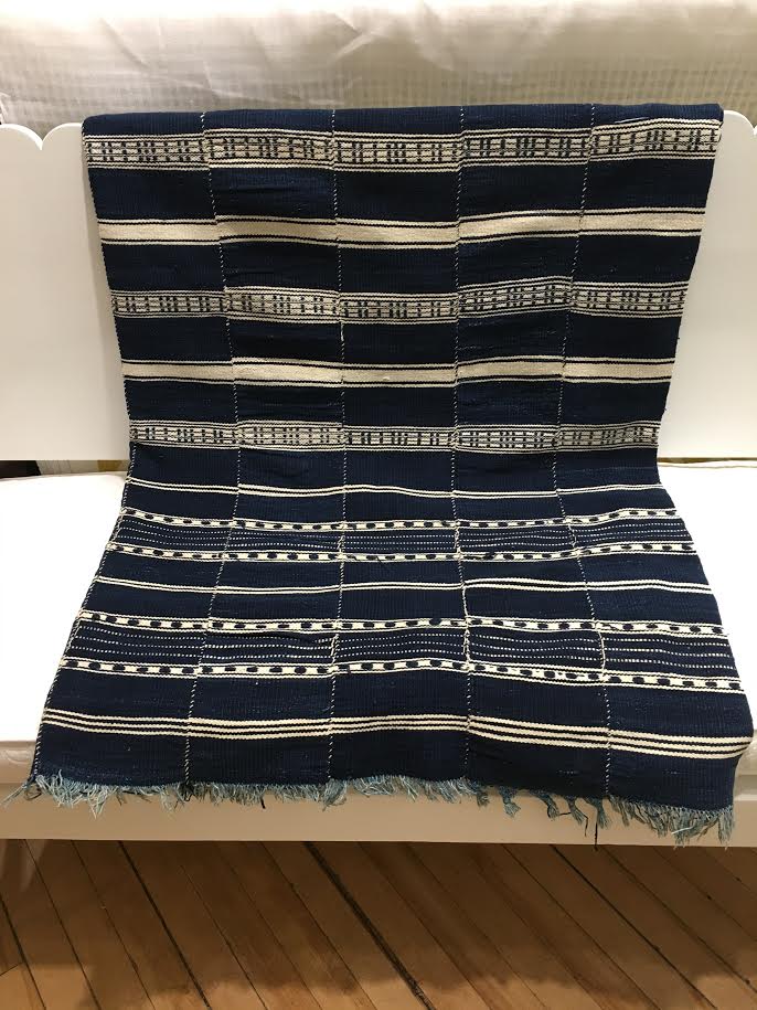 Vintage Liberian Indigo Blanket