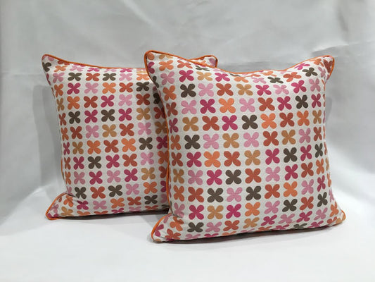 Floral Pillow with fabric by Jonathan Adler