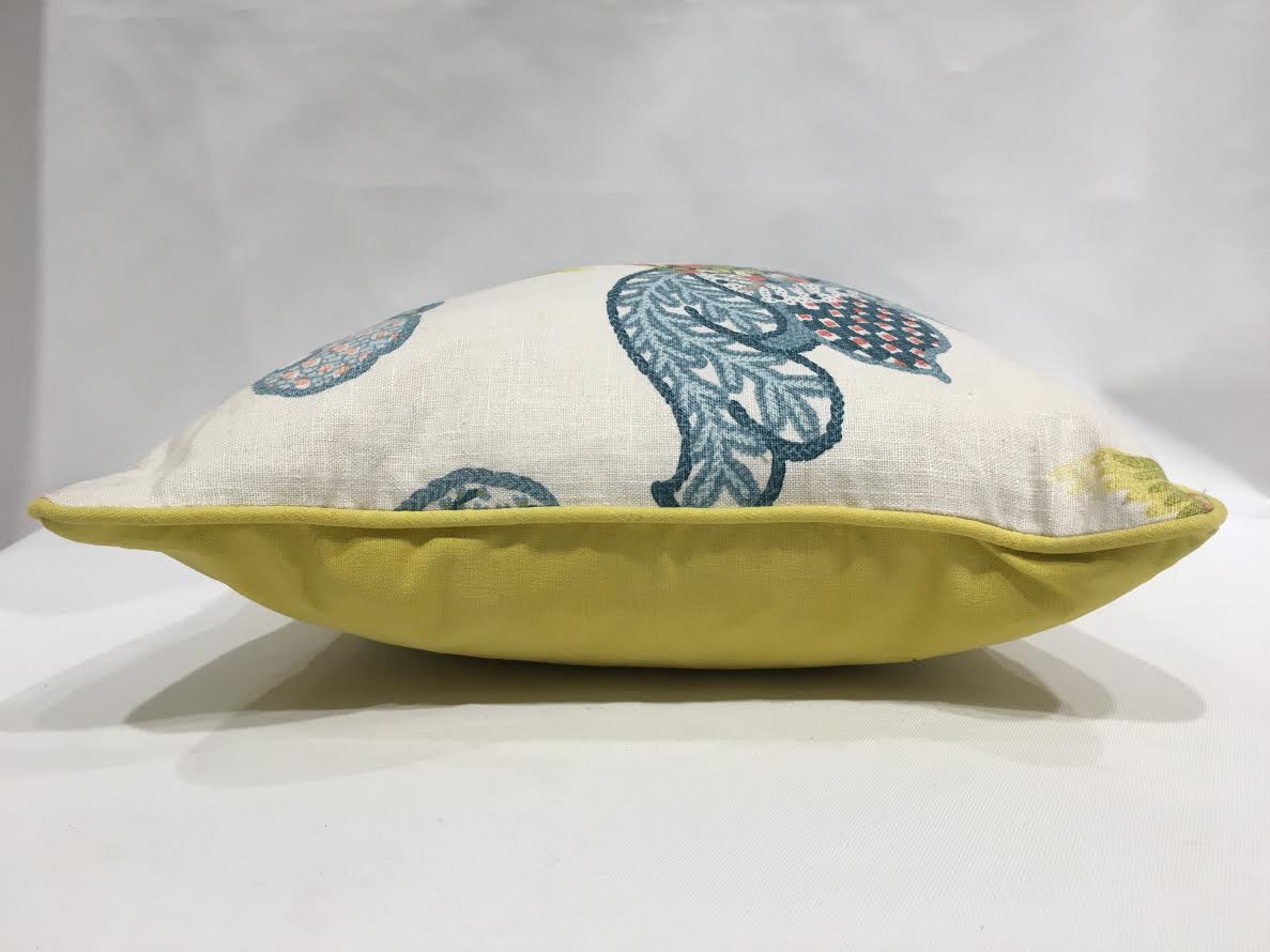 17" pillow with printed bird