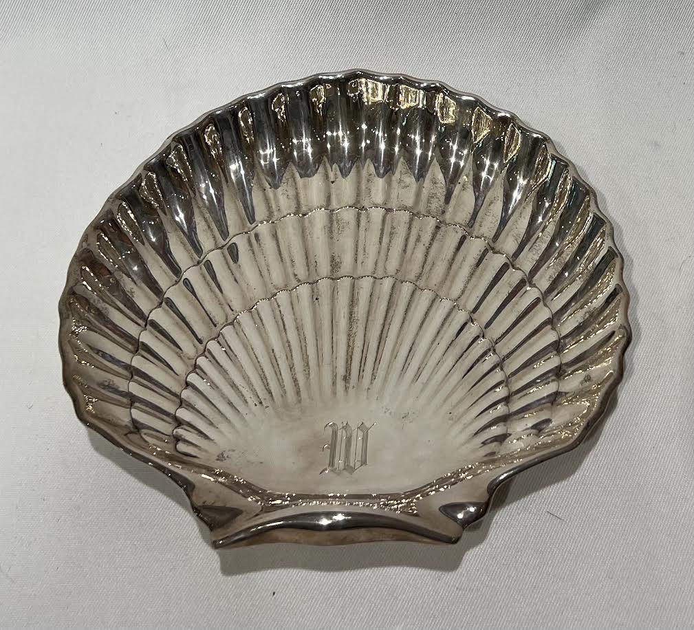 Sterling Silver Scallop Shell Serving Dish