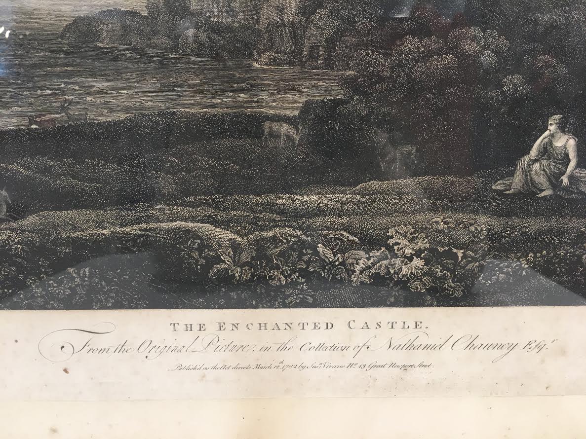 Antique Copper Engraving - "The Enchanted Castle", 1782