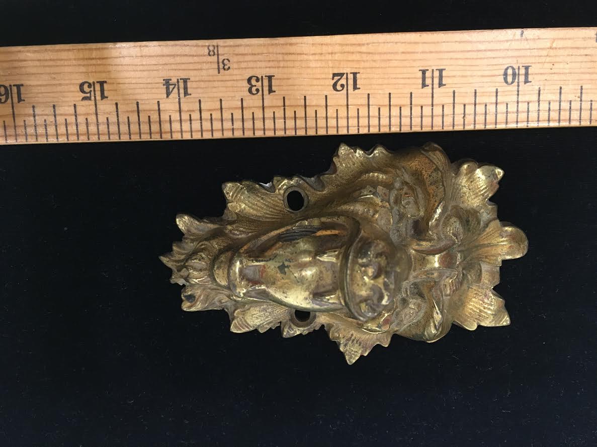 Antique Bronze Hardware in the Image of a  Wolf