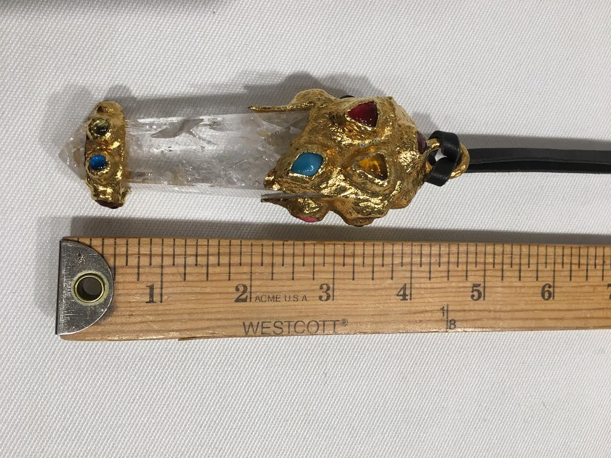 Vintage CHANEL Rock Crystal Pendant Necklace